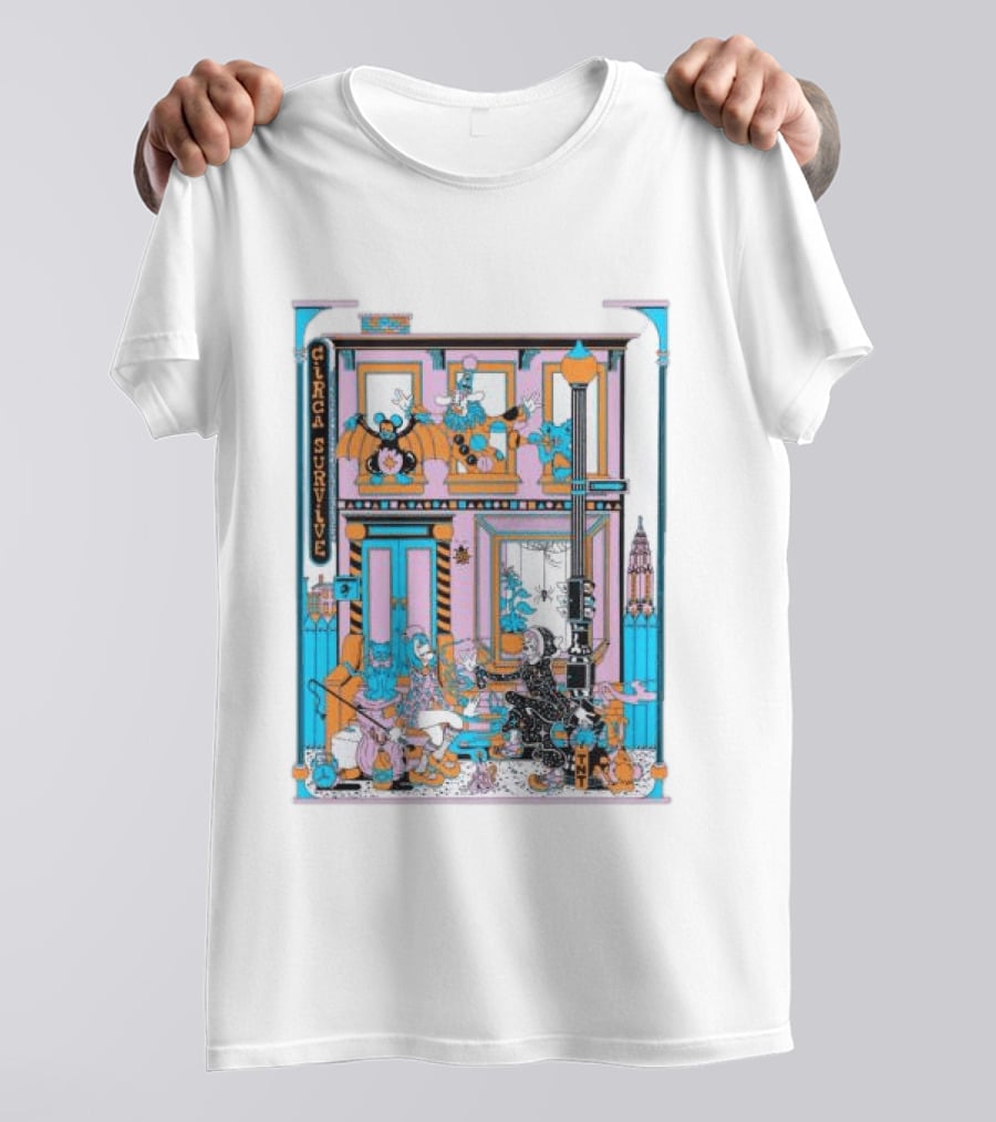 Circa Survive Halloween Street Scene Tnt Store T-Shirt