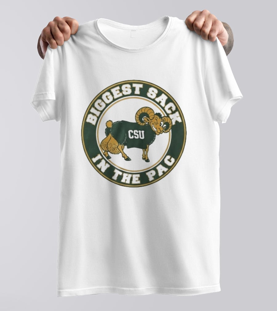 Colorado State Rams CSU Biggest Sack In The PAC Bold Ram T-Shirt