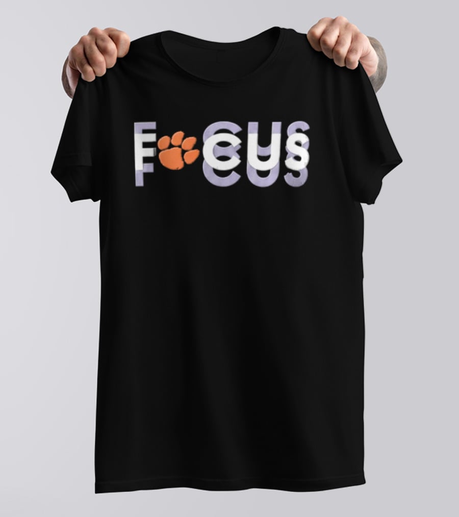 Tait Reynolds Clemson Focus Paw Print T-Shirt