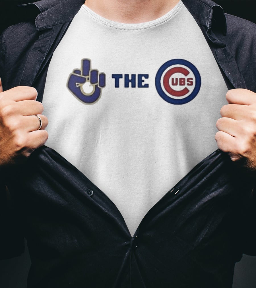 Milwaukee Brewers Middle Finger Gesture C Cubs Rivalry T-Shirt