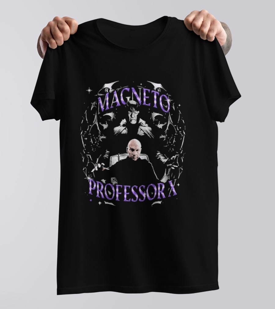 Avengers Doomsday Magneto Professor X Faces T-Shirt
