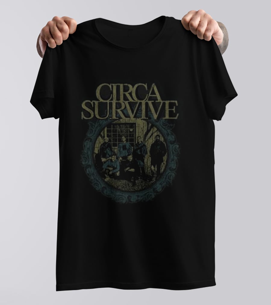 Circa Survive Group Portrait Neverender Event T-Shirt