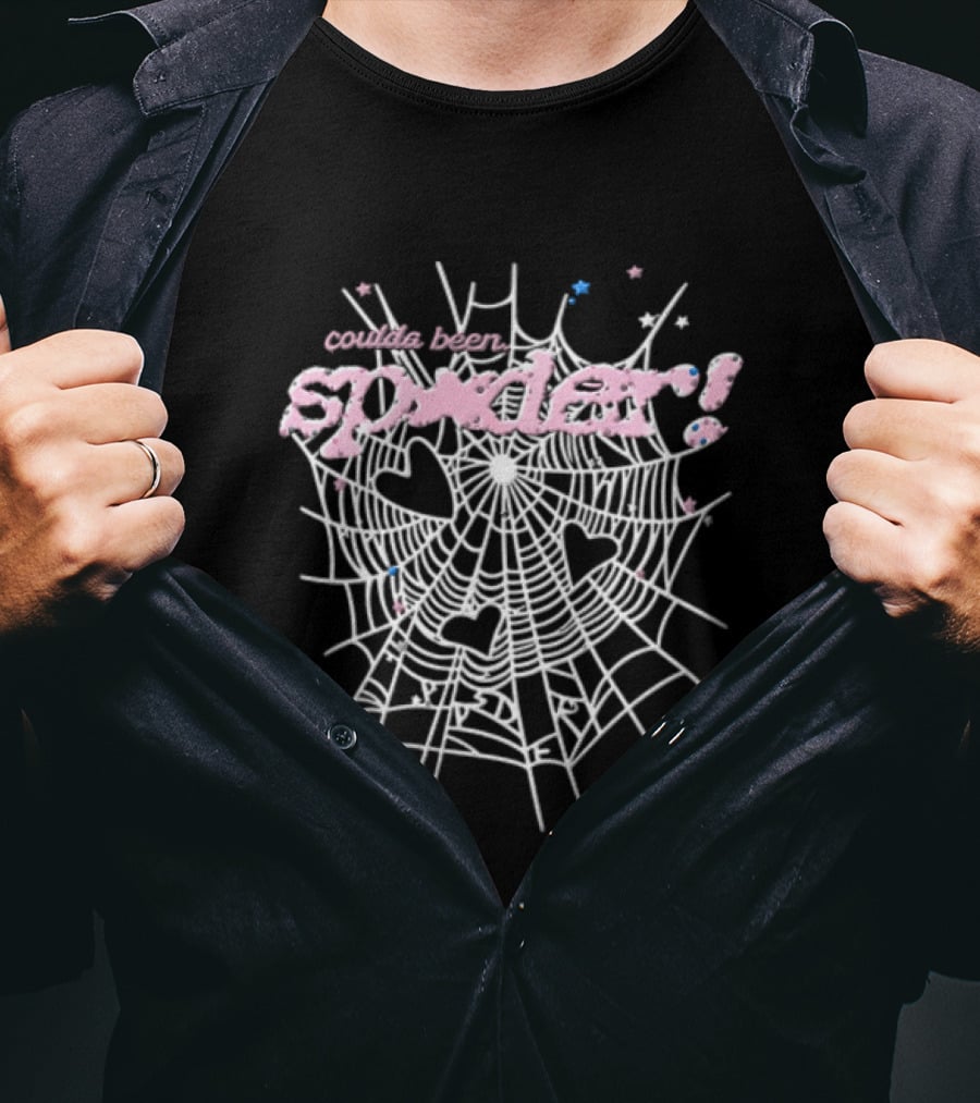 Coulda Been Spider Web Heart Cotton Candy Aesthetic T-Shirt