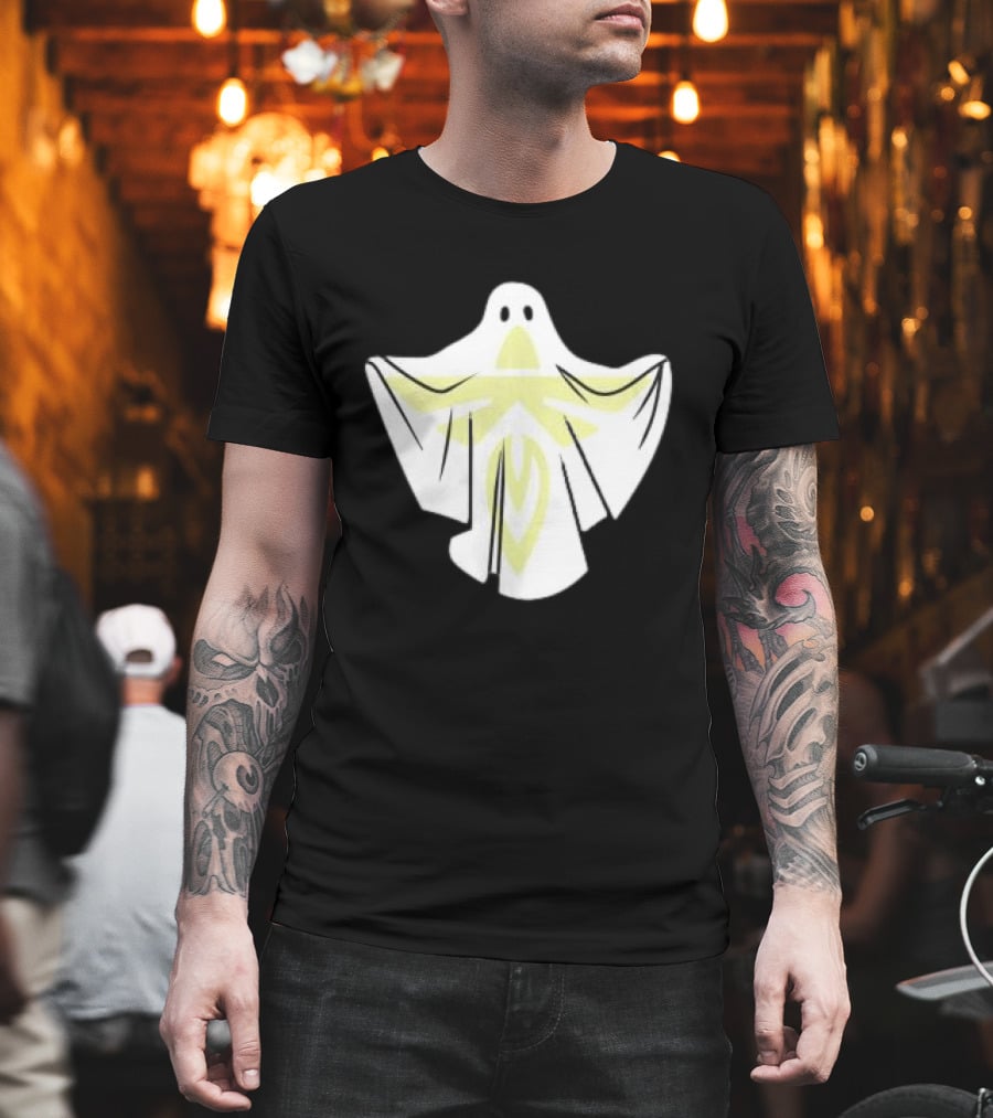 Firefly Store White Blue Ghost Halloween Space T-Shirt