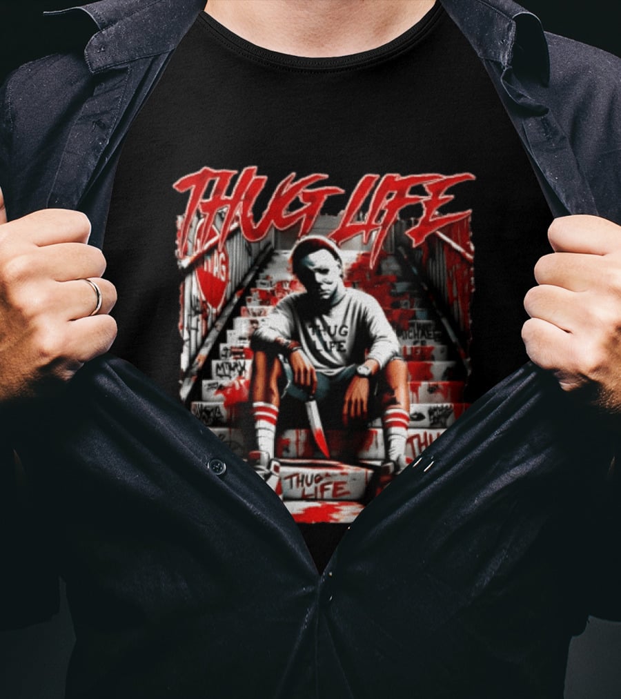 Thug Life Michael Myers Graffiti Street T-Shirt