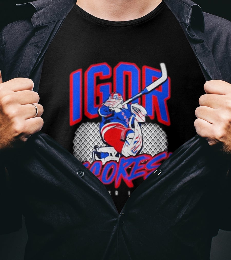 Igor Scores October 1 2026 Hockey Goalie Celebration T-Shirt