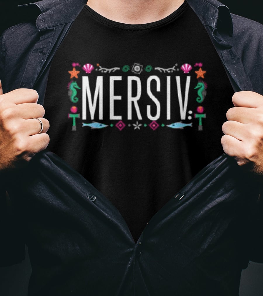 Mersiv Store Mersiv Morflow Ocean Inspired Flora And Fauna T-Shirt