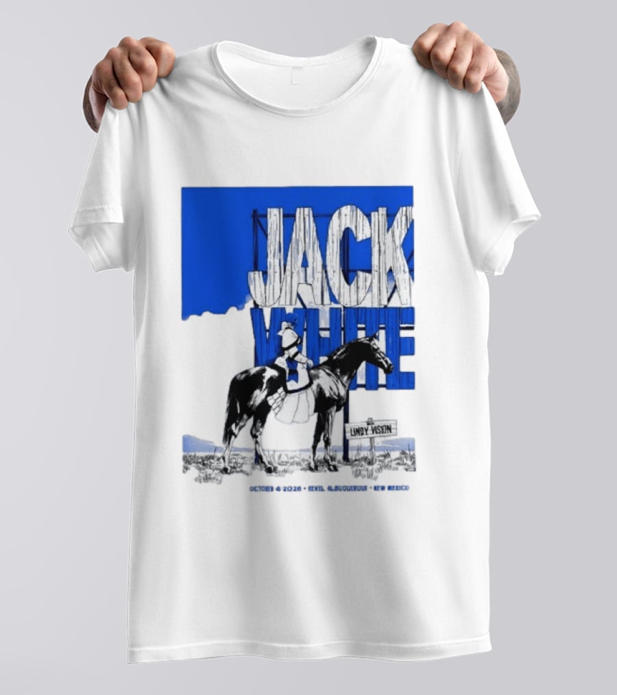 Jack White Live At Revel Entertainment Center Albuquerque October 4 2026 Lindy Vision T-Shirt