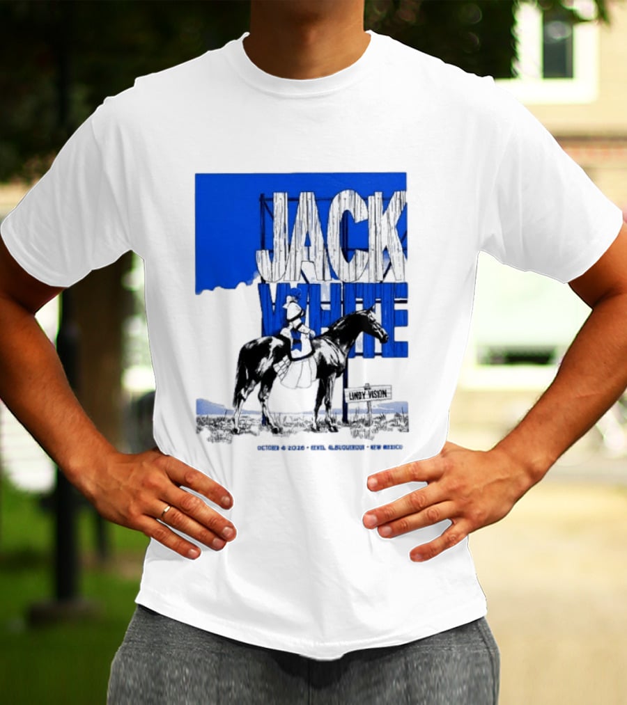 Jack White Live At Revel Entertainment Center Albuquerque October 4 2026 Lindy Vision T-Shirt