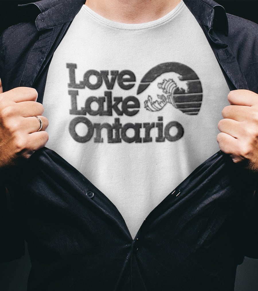 Love Lake Ontario Wave Sunset T-Shirt