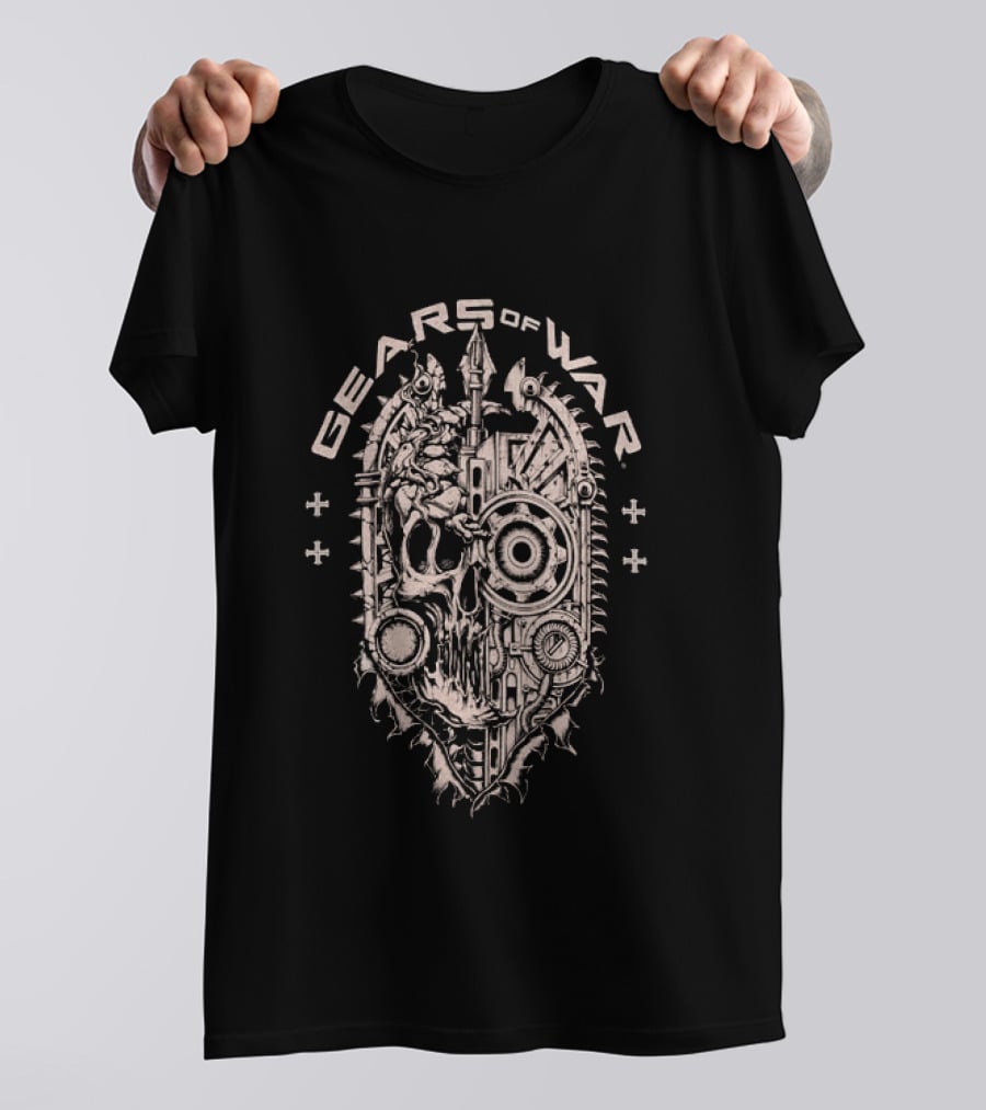 Affliction Clothing Gears Of War Skull T-Shirt