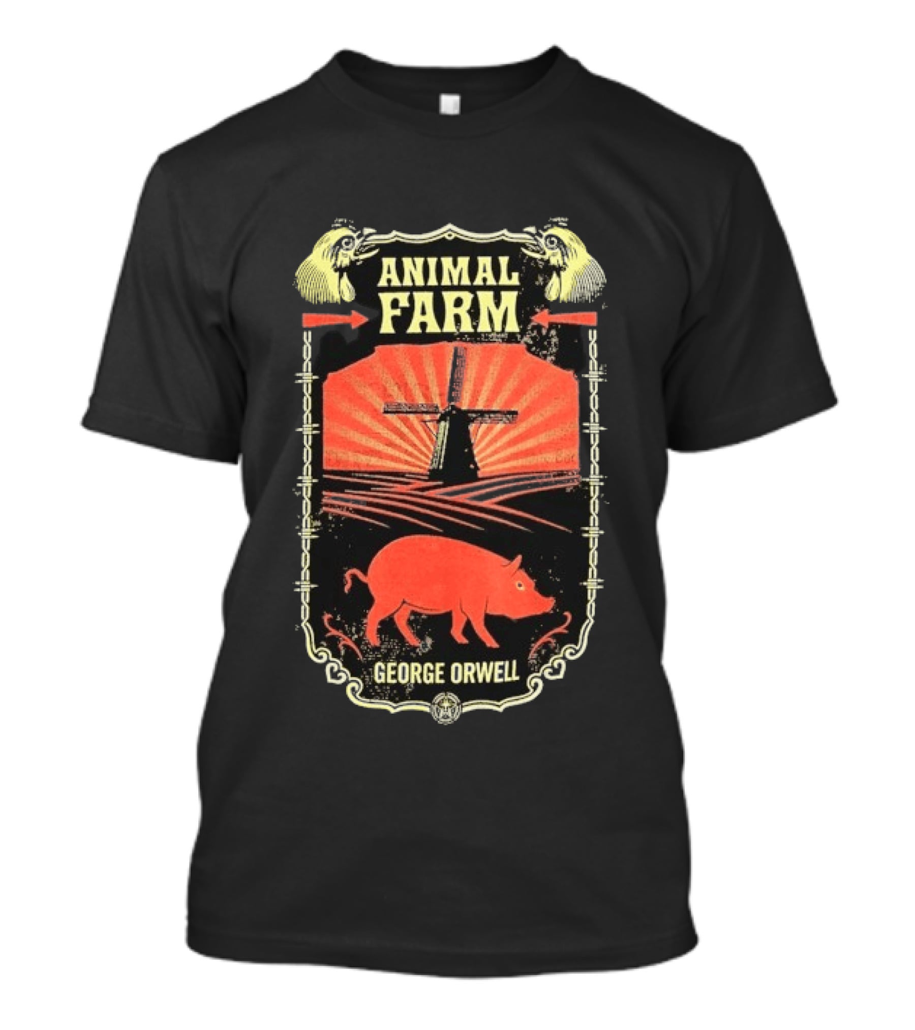 Animal Farm Obey George Orwell Classic Windmill And Pig T-Shirt