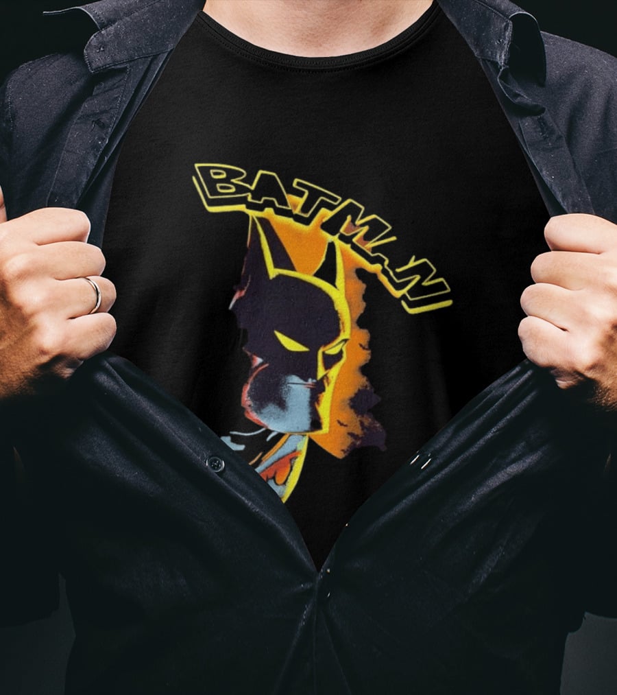 Batman DC Comics Superhero Dark Knight Iconic Mask T-Shirt