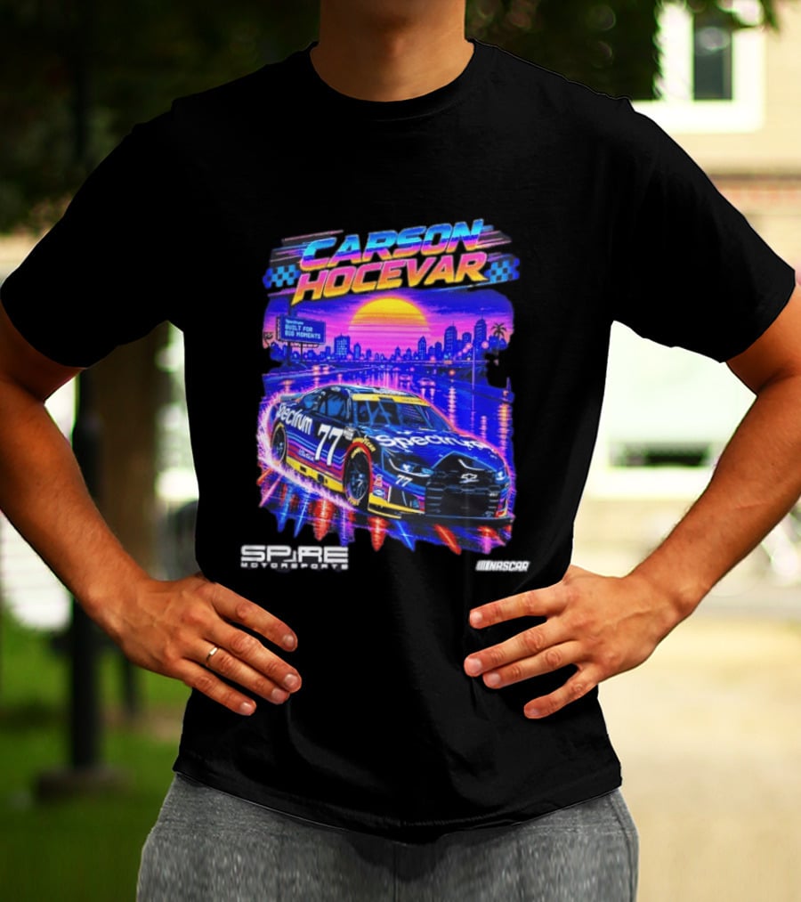 Carson Hocevar Spectrum Spire Motorsports No. 77 NASCAR Built For Big Moments T-Shirt
