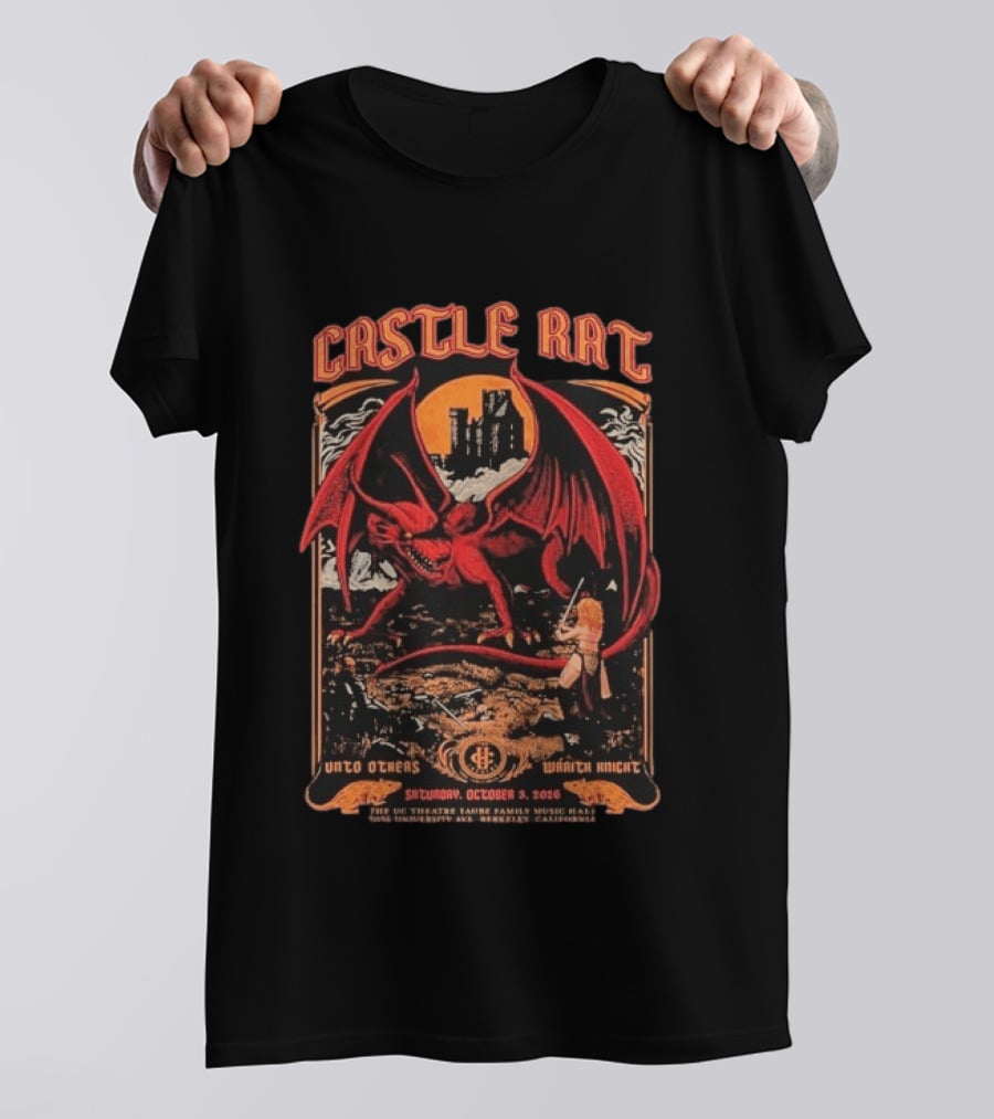 Castle Rat Berkeley Summon The Beasts Tour 2026 UC Theatre California October 3 Unto Others Wraith Knight T-Shirt