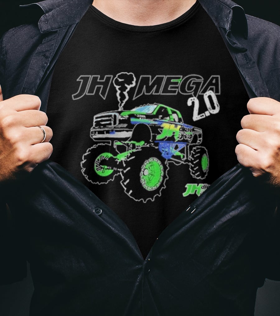 Cleetus Mcfarland JH Mega 2.0 Mud Truck Monster Rally T-Shirt
