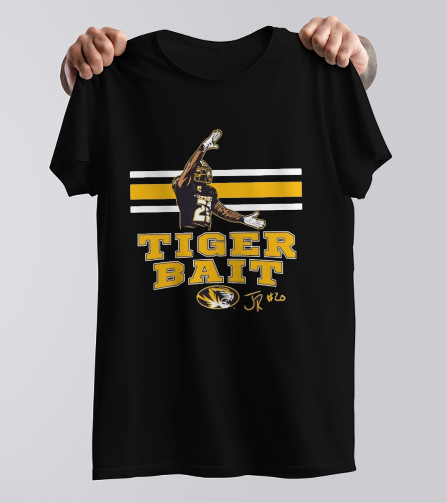 Missouri Tigers Football Tiger Bait JR #20 Jamal Roberts T-Shirt