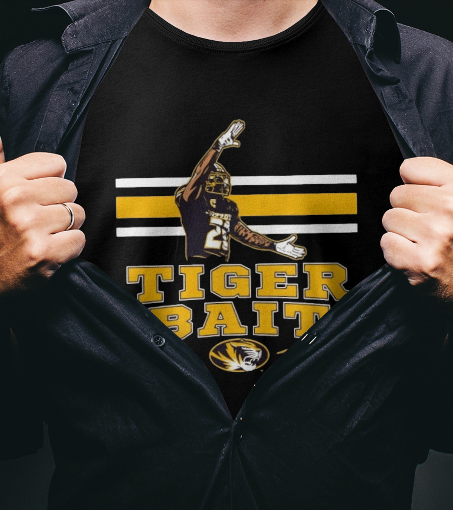 Missouri Tigers Football Tiger Bait JR #20 Jamal Roberts T-Shirt