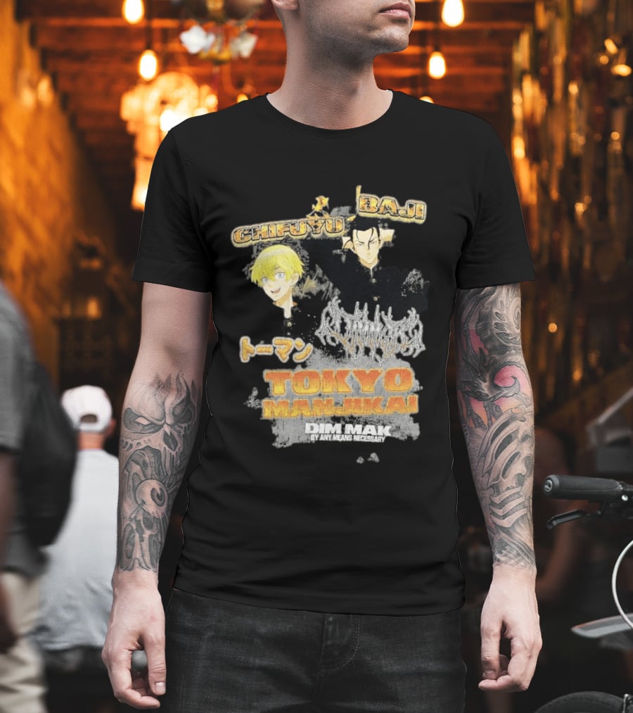 Tokyo Manji Dim Mak Collection Baji Chifuyu Tokyo Revengers T-Shirt