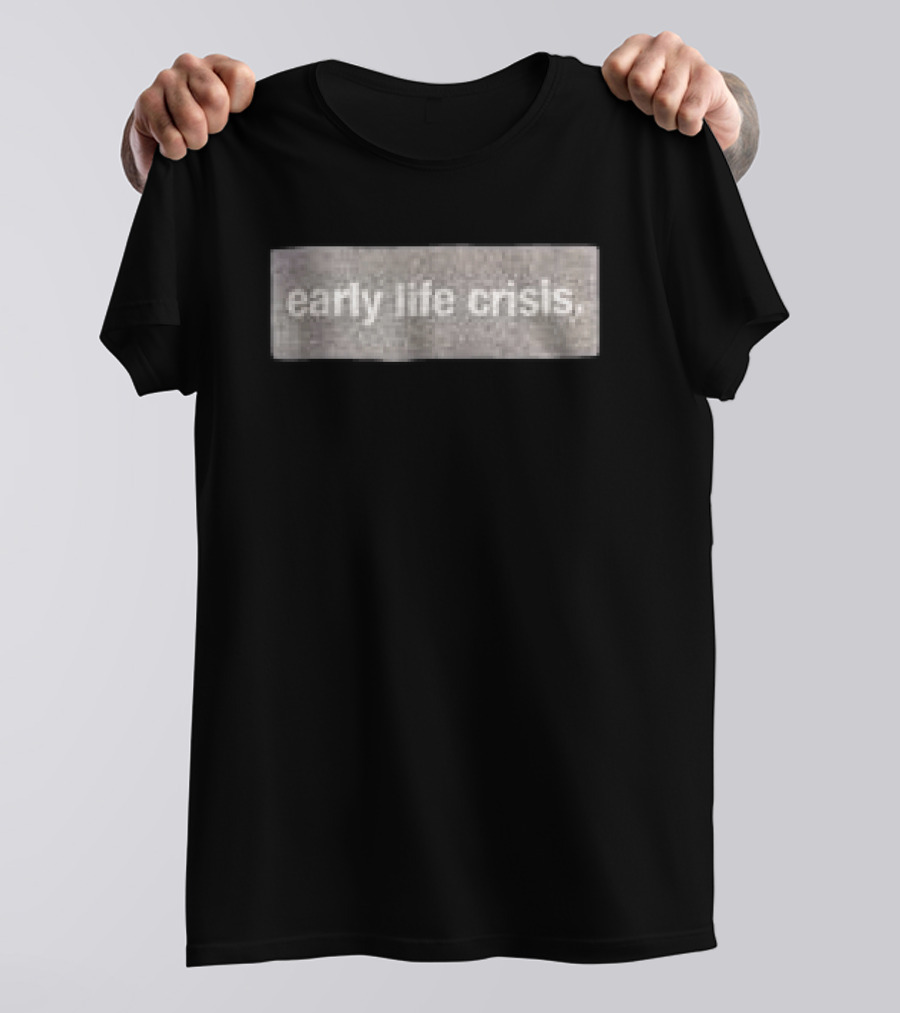 Nettspend Store Early Life Crisis Elc Bogo Glitter Black Pullover T-Shirt