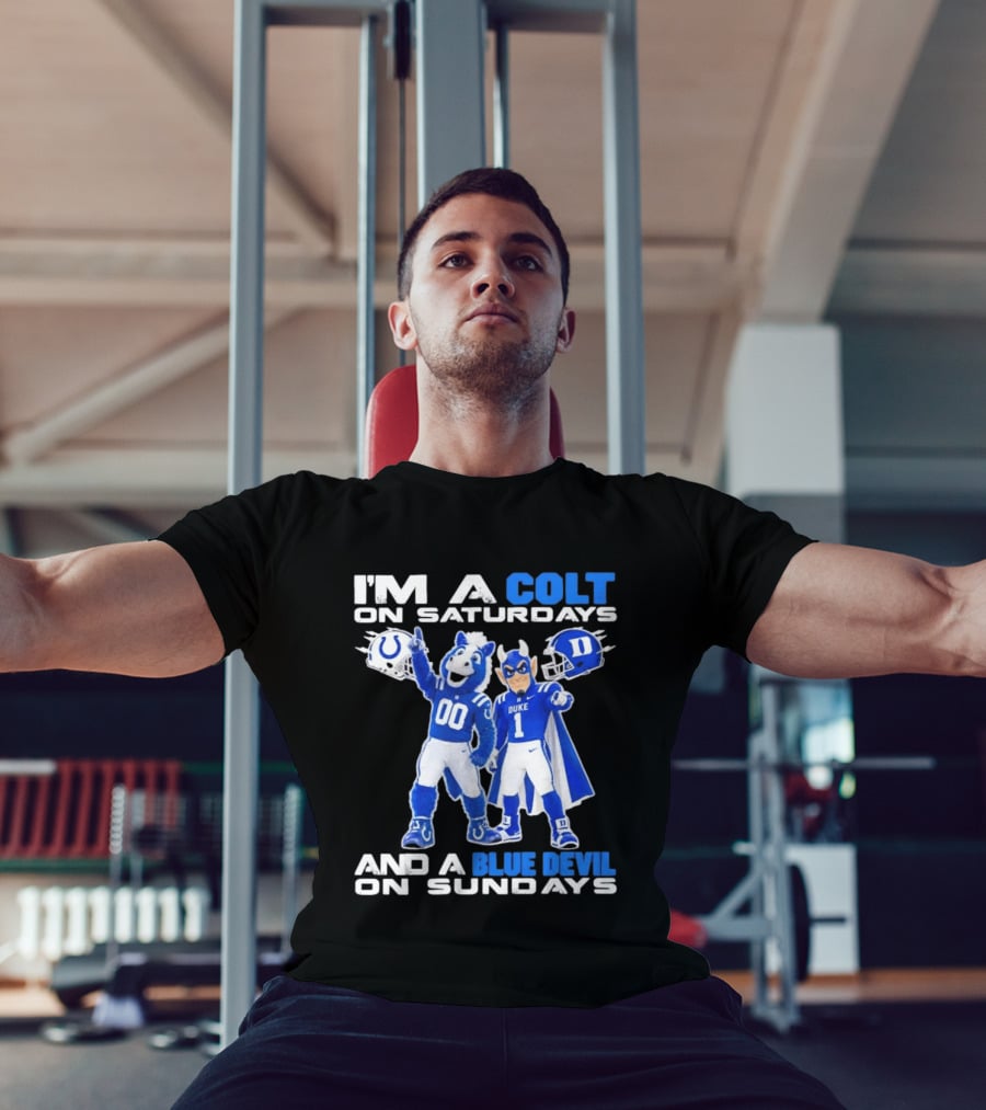 Indianapolis Colts Saturdays Duke Blue Devils Sundays Mascots T-Shirt