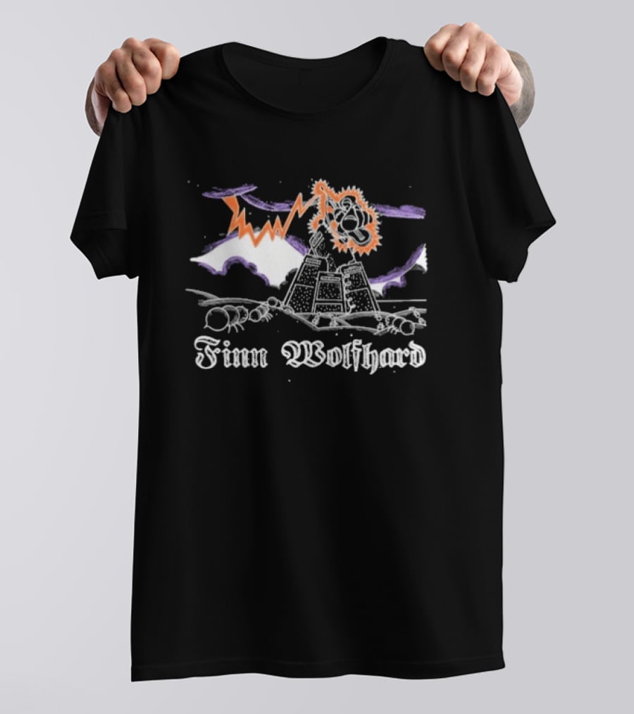Finn Wolfhard Anthill Lightning Bear T-Shirt