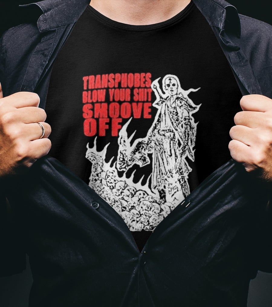 Transphobes Blow Your Smoove Off Flame Spirit T-Shirt
