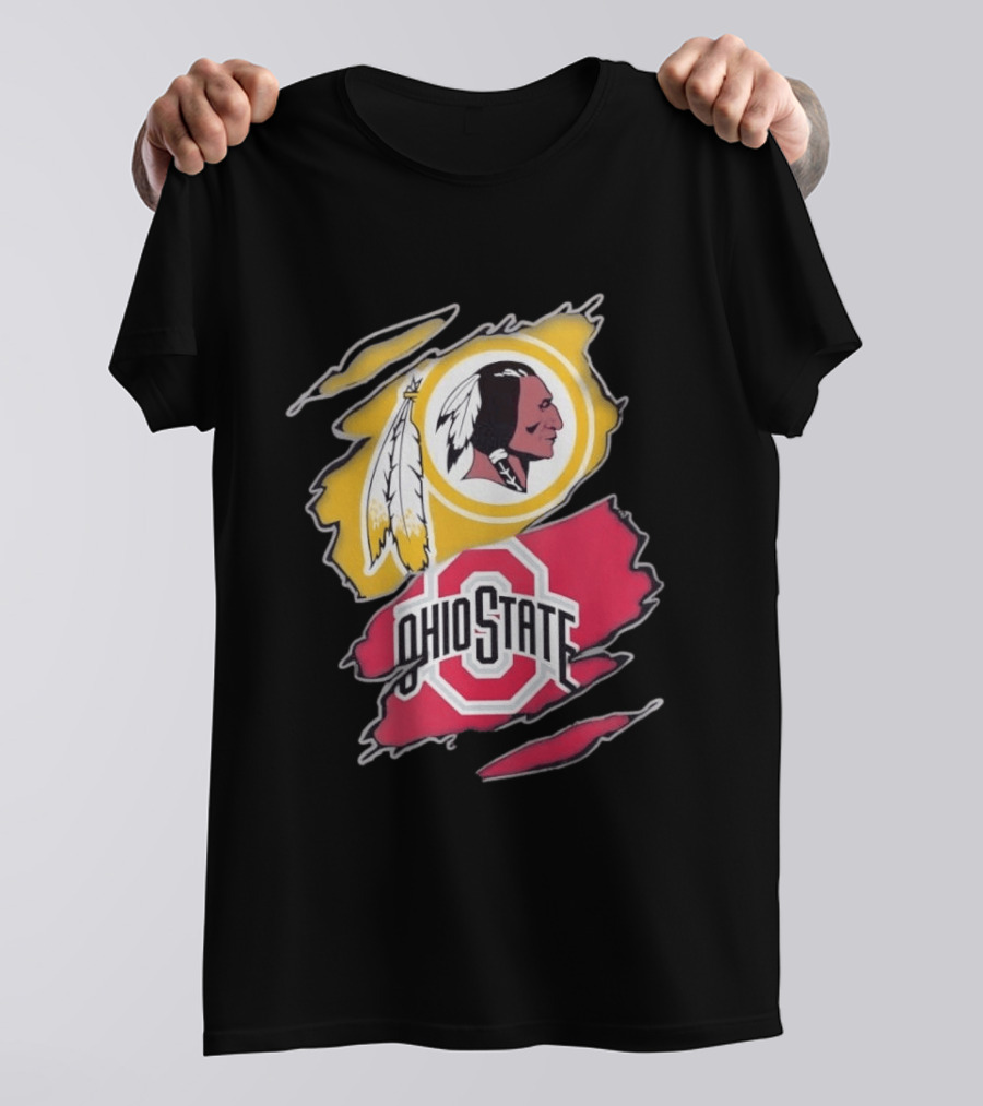 Washington Redskins Ohio State Buckeyes Collage T-Shirt