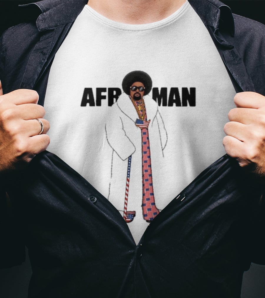 Afroman Freedom Of Speech Wine & Big Coat Tour 2026 Stars And Stripes Suit And Cane Outfit T-Shirt