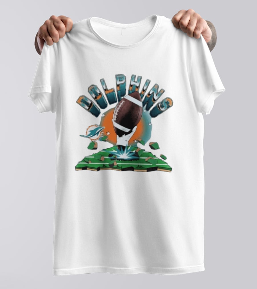 Miami Dolphins Football Explode 2026 Clubhouse T-Shirt
