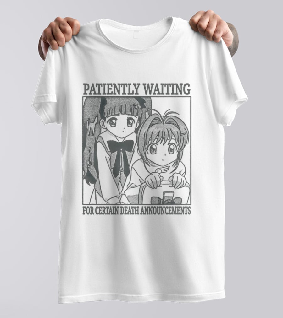 Patiently Waiting For Certain Death Anime Aesthetic T-Shirt
