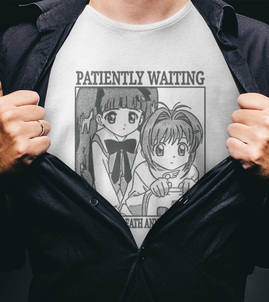 Patiently Waiting For Certain Death Anime Aesthetic T-Shirt