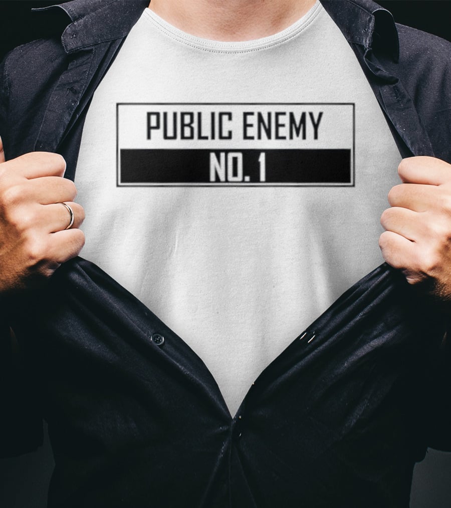 Public Enemy No.1 Text Block T-Shirt