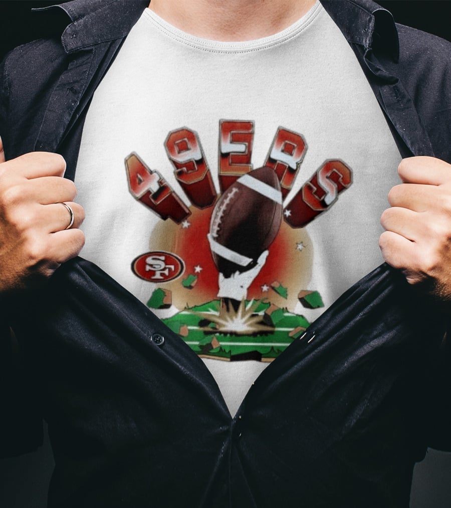 San Francisco 49ers Explosive Football 2026 Clubhouse T-Shirt