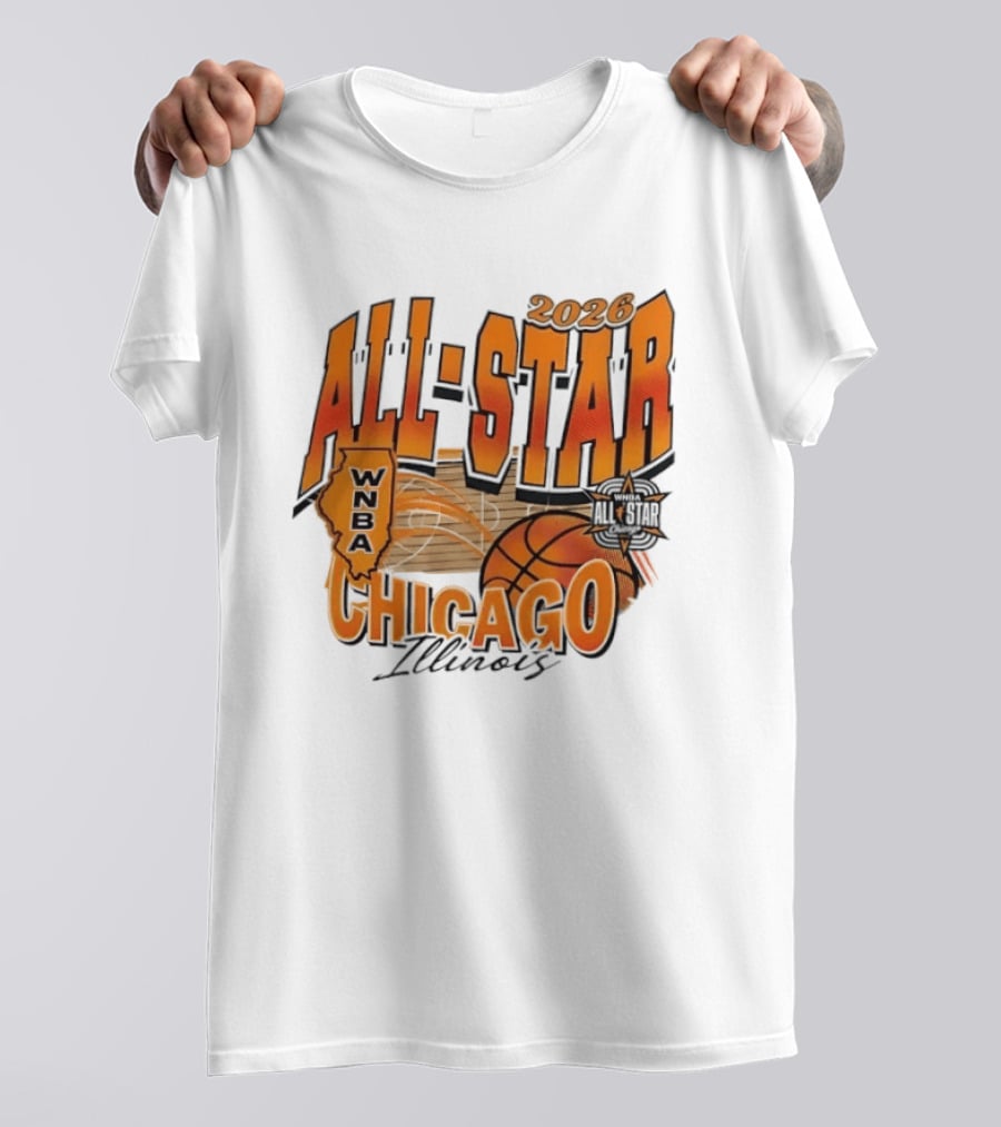 WNBA All Star 2026 Chicago Illinois Basketball Event T-Shirt