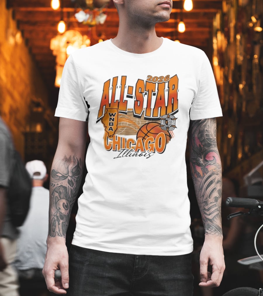 WNBA All Star 2026 Chicago Illinois Basketball Event T-Shirt