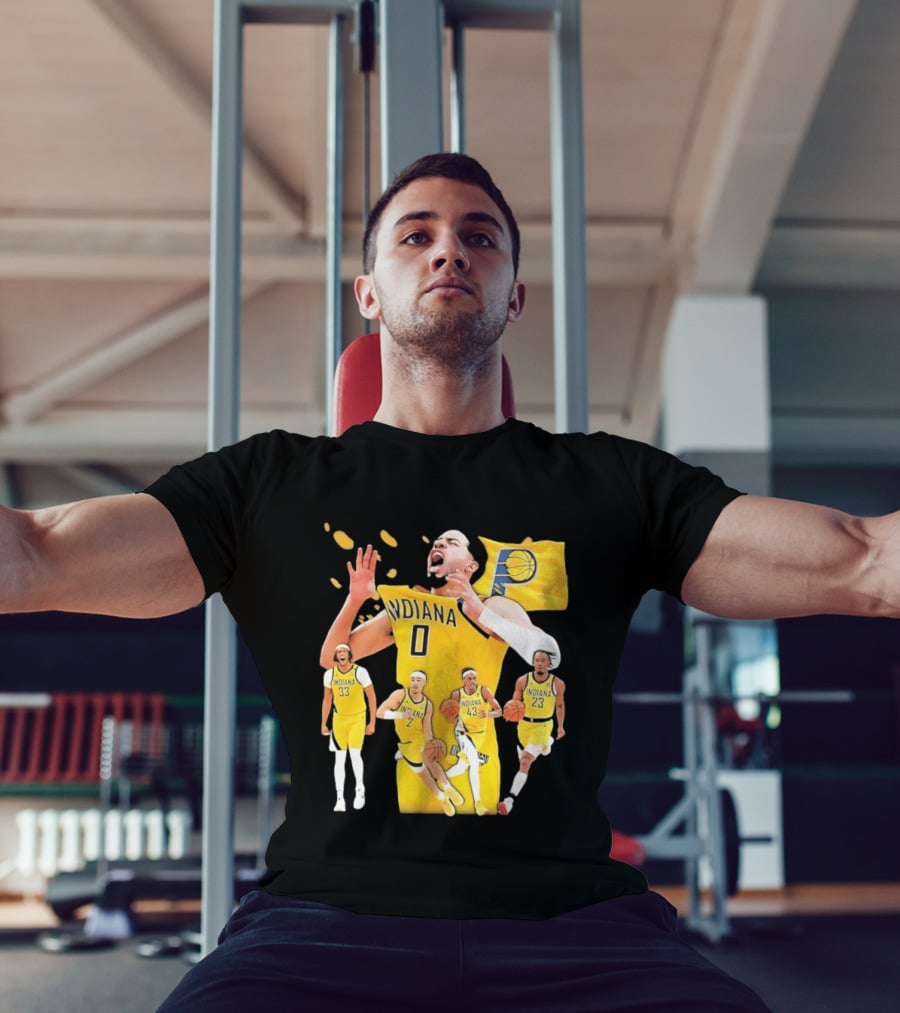 Indiana Pacers Players Collage NBA 2026 Pacer T-Shirt