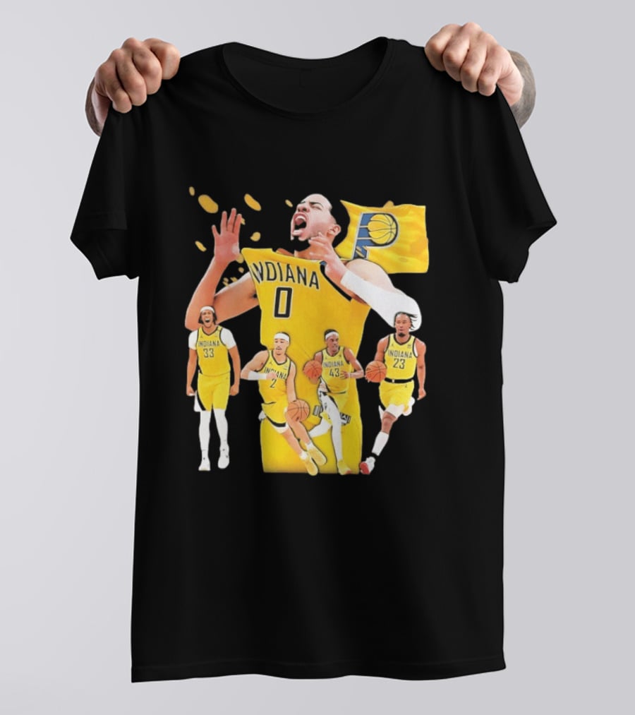 Indiana Pacers Players Collage NBA 2026 Pacer T-Shirt