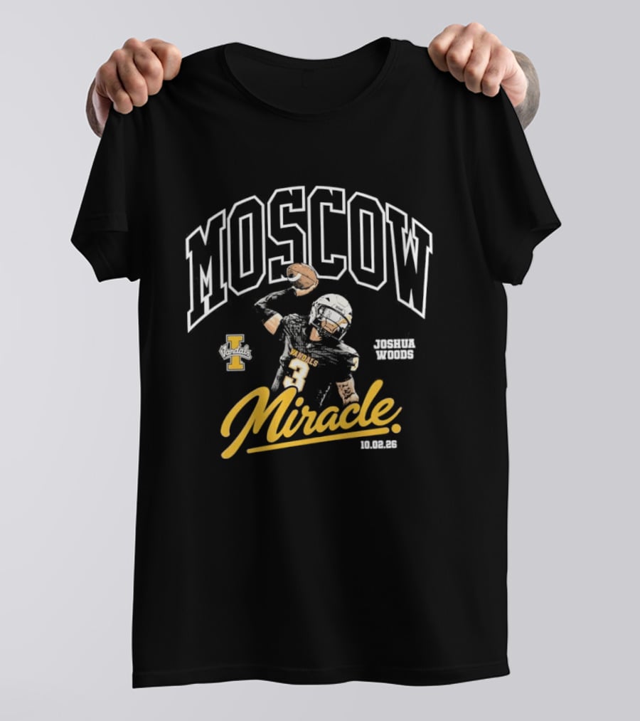 Moscow Miracle Idaho Vandals Football Joshua Wood T-Shirt