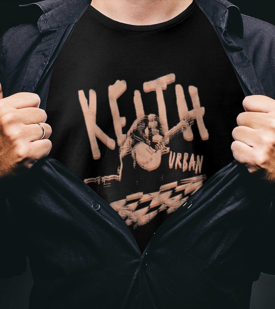 Keith Urban Checkered Guitarist T-Shirt