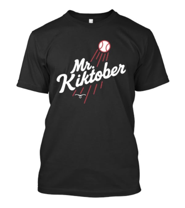 Kiké Hernández Mr Kirktober Los Angeles Dodgers Baseball T-Shirt