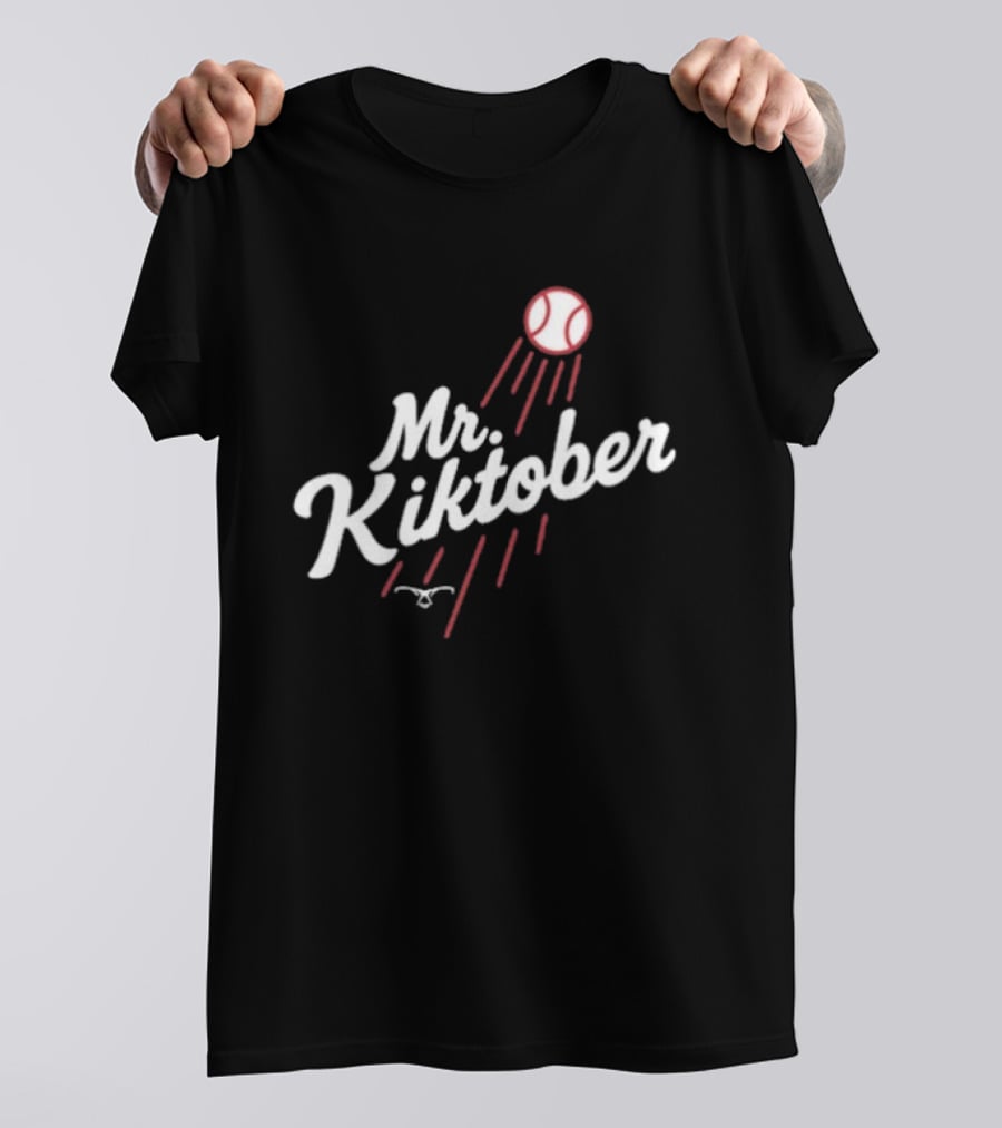 Kiké Hernández Mr Kirktober Los Angeles Dodgers Baseball T-Shirt