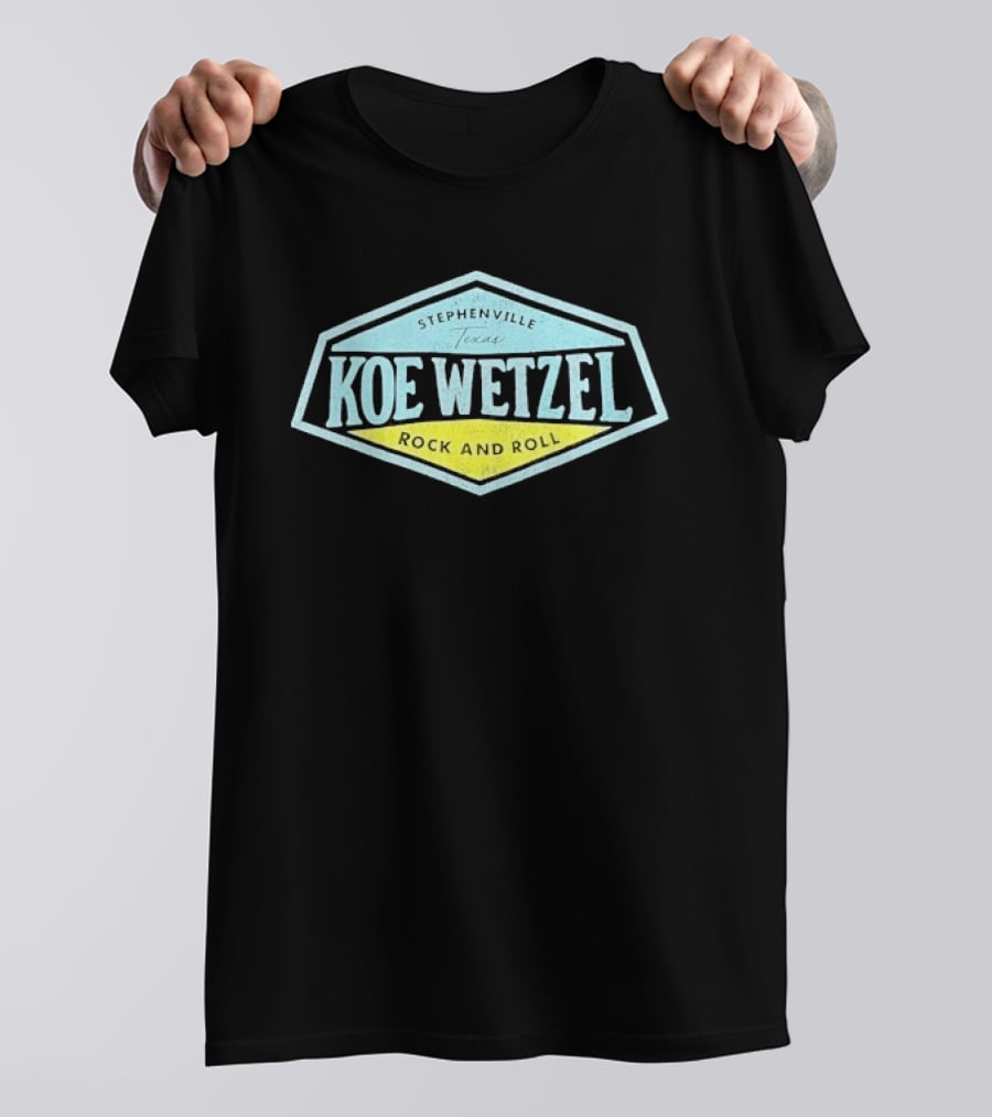 Koe Wetzel Rock And Roll Stephenville Texas T-Shirt