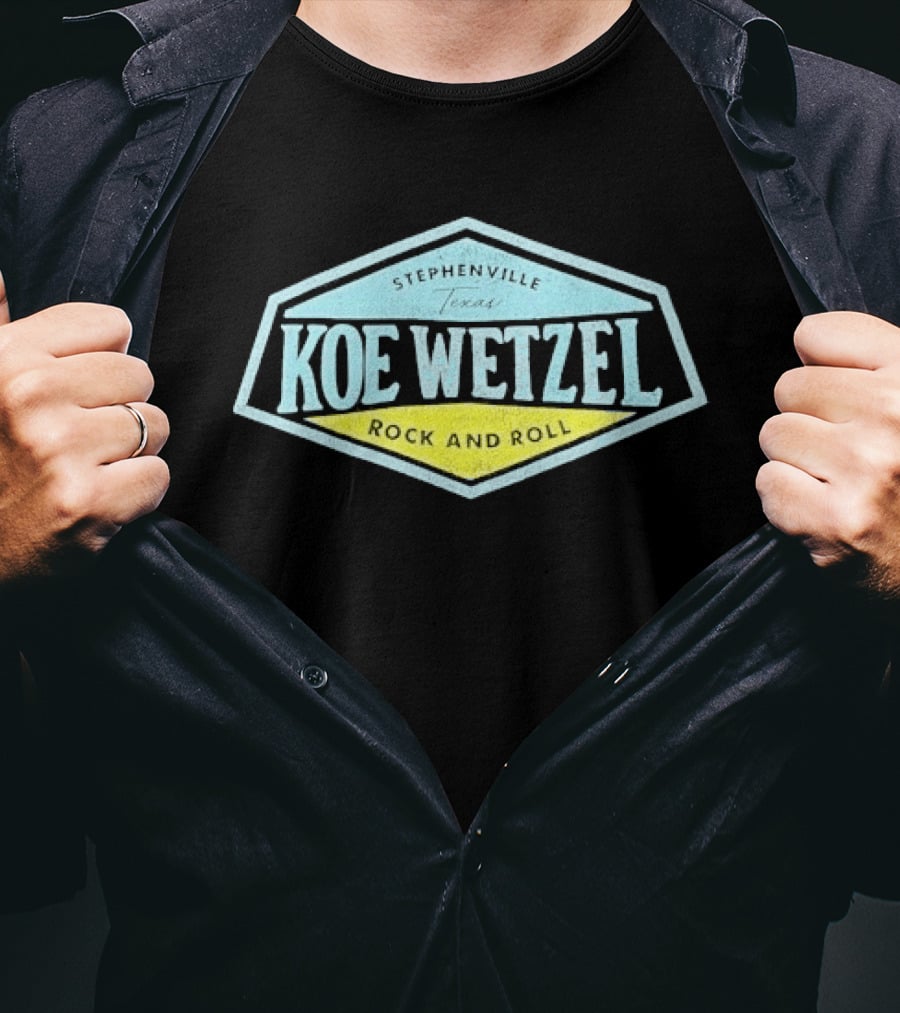 Koe Wetzel Rock And Roll Stephenville Texas T-Shirt