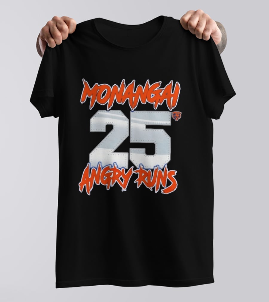 Monangai 25 Angry Runs Chicago Bears 2026 T-Shirt