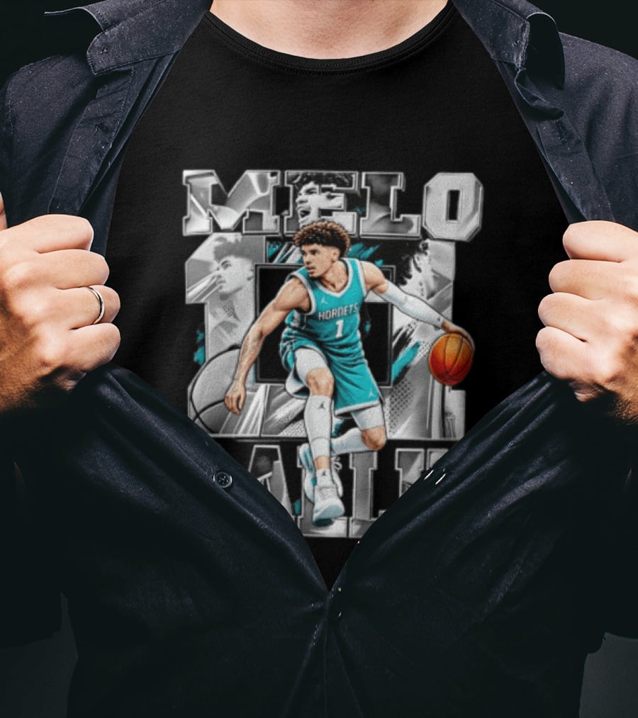 Melo Ballin Hornets Basketball Number 1 T-Shirt