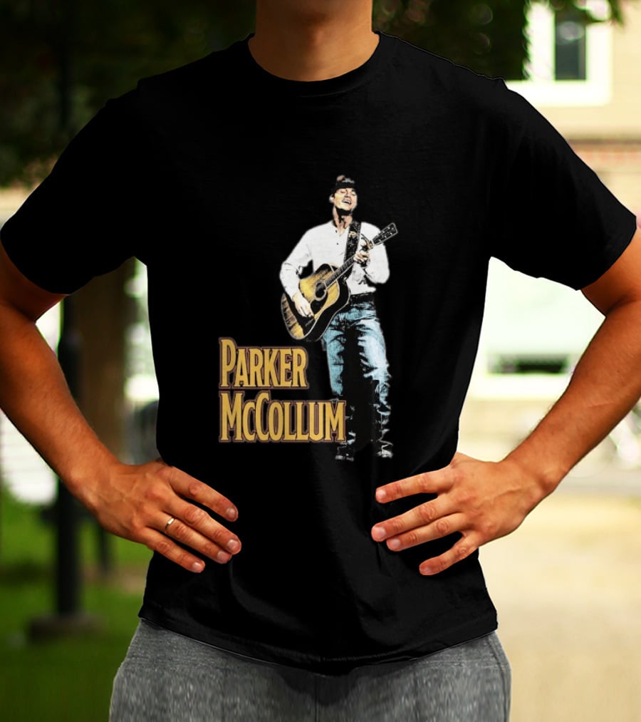 Parker McCollum Acoustic Performance Deluxe Guitar Photo T-Shirt