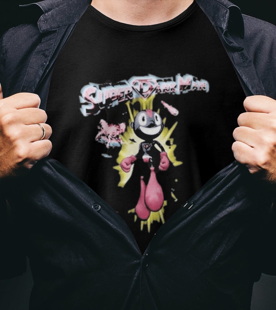 Super Dark Man Lil Darkie Character Art Explosion T-Shirt