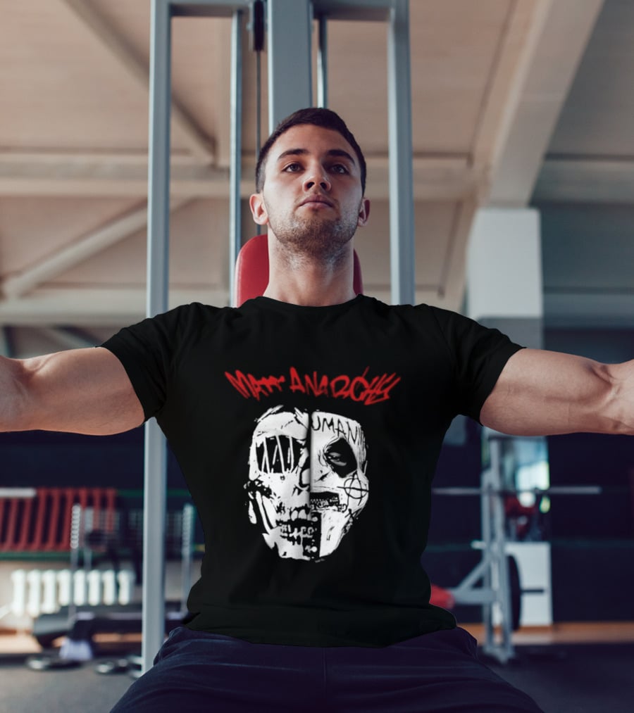 Matt Anarchy White Duality Mask T-Shirt