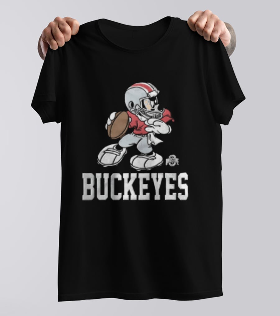 Ohio State Buckeyes Mickey Mouse Football Uniform T-Shirt